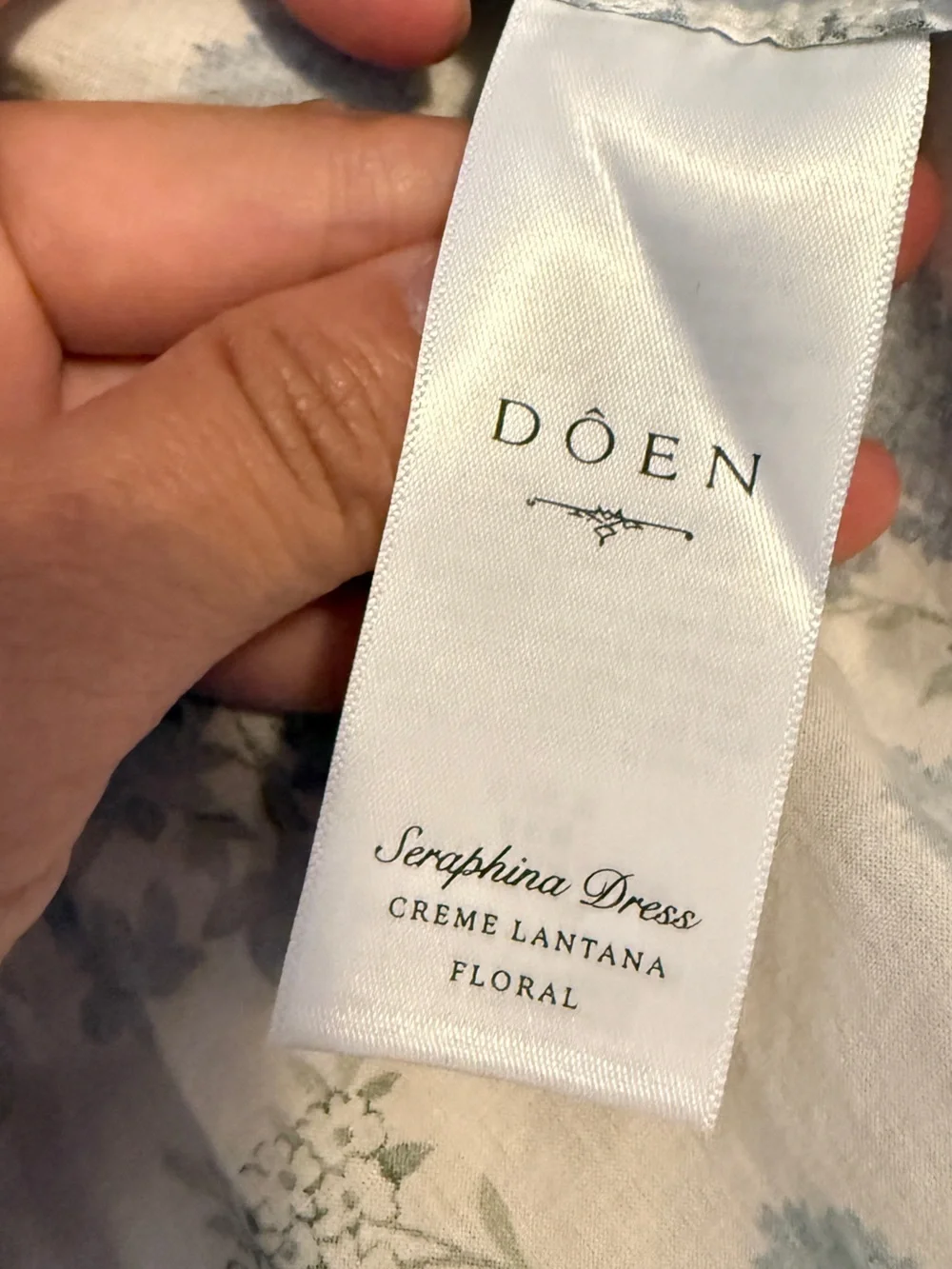 Doen Seraphina Floral Dress - CREME LANTANA FLORAL - Picture 7 of 7